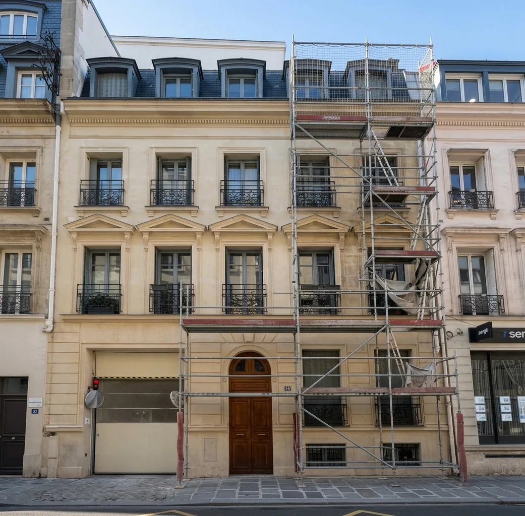 Ravalement d'immeuble haussmannien à Somme