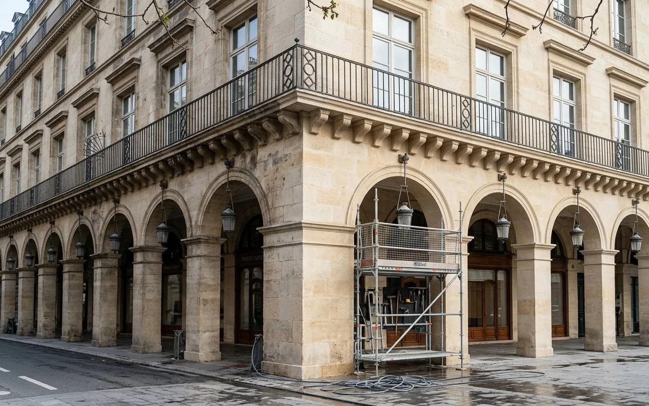 Ravalement d'immeuble haussmannien à Somme